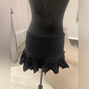Vintage Y2K Charlotte Russe Mini ruffle hem micro Skirt S